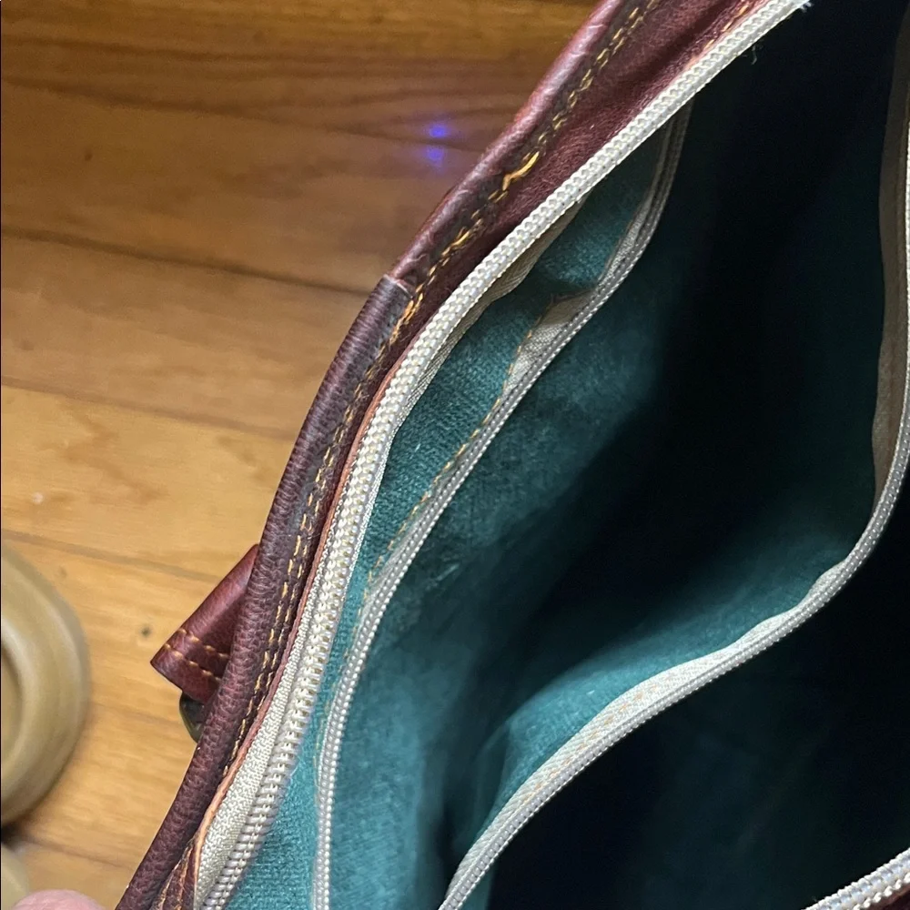 Source Unknown Dark Brown Leather Briefcase